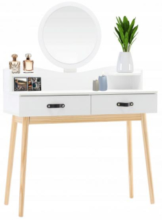 CHOMIK Moderní Toaletní stolek 100x40x139cm + LED osvětlení PHO1602
