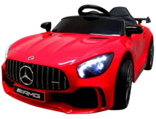 Mercedes GTR-S červený Měkká kola Eva, měkké sedadlo Licence Lithiová baterie